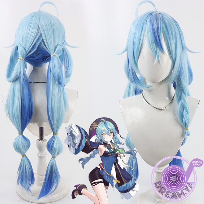 Anime Cosplay Wig Heat Resistant - Wig Cosplay Yukihana Lamy Vtuber Rambut