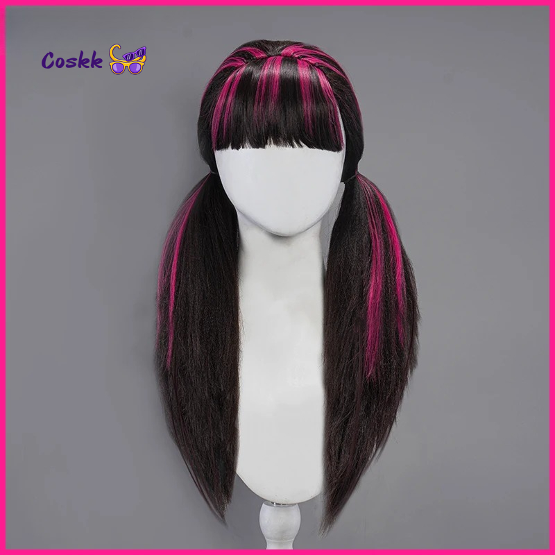 Anime Cosplay Wig Heat Resistant - Wig Cosplay Draculauraa Rambut Panjang 60CM