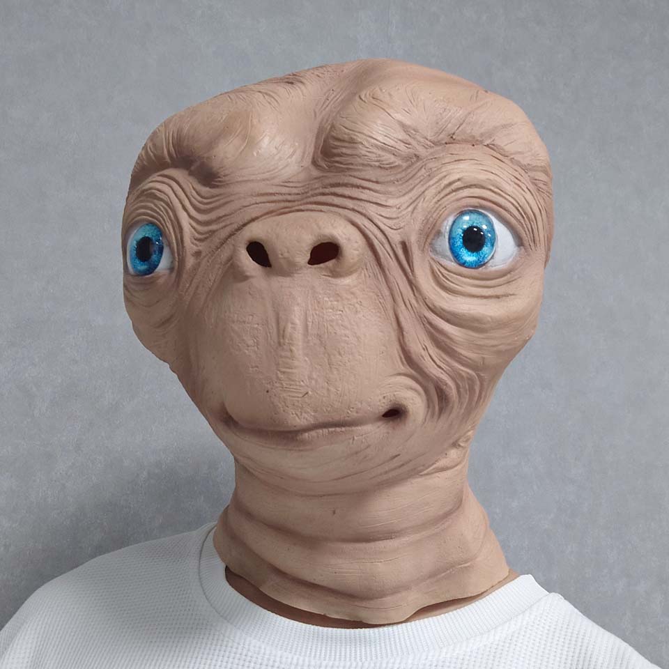 Latex Alien Mask Realistic - Topeng Latex Alien ET Realistis untuk