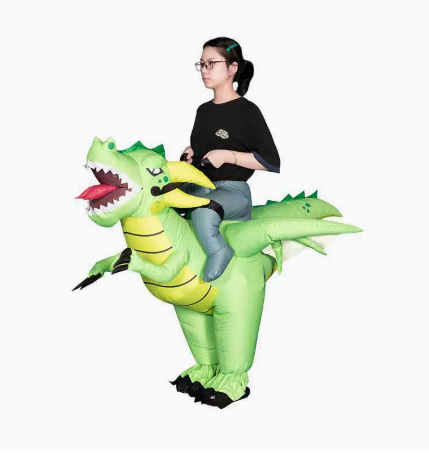 Inflatable Dinosaur Costume Adult - 1 pcs Kostum Cosplay Penunggang Naga