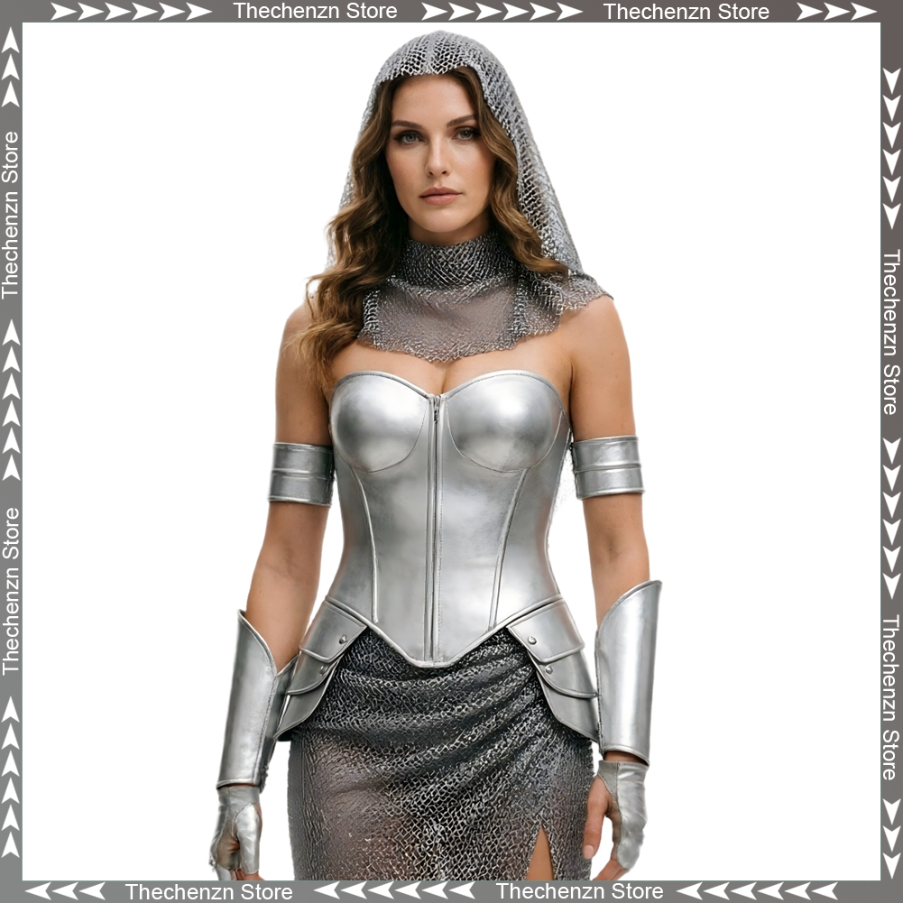 Medieval Renaissance Dress Women - Gaun Mewah Cosplay Ksatria Wanita Abad