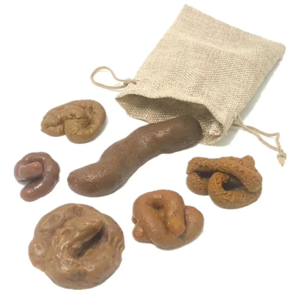 Fake Poop Gag Gift - 6 buah mainan lucu hadiah pesta