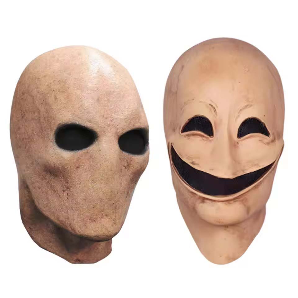 Latex Alien Mask Realistic - Topeng Slenderman Halloween Pria Tanpa Wajah