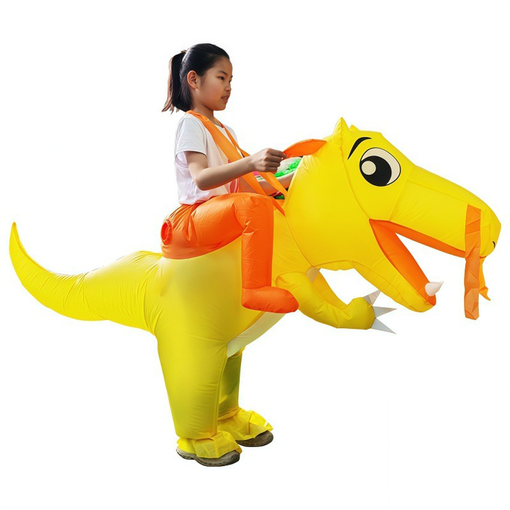 Inflatable Dinosaur Costume Adult - Kostum Dinosaurus Tiup Kuning untuk Anak,