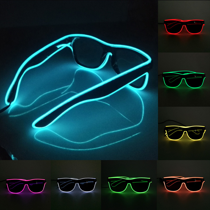 Glow In The Dark Party Glasses - Baru lampu kacamata Led Rave pesta