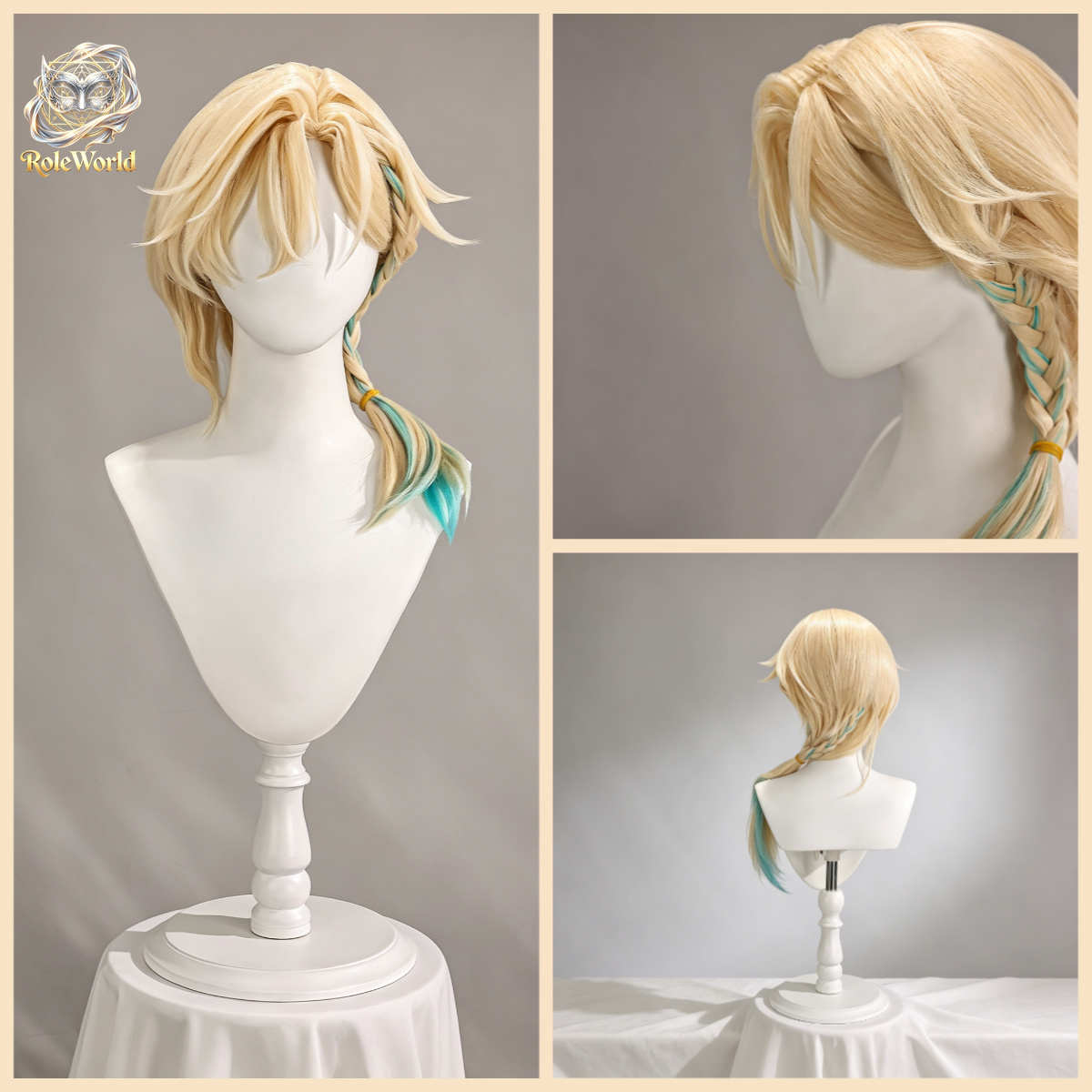 Anime Cosplay Wig Heat Resistant - Wig Cosplay Honkai Star Rail Aventurine