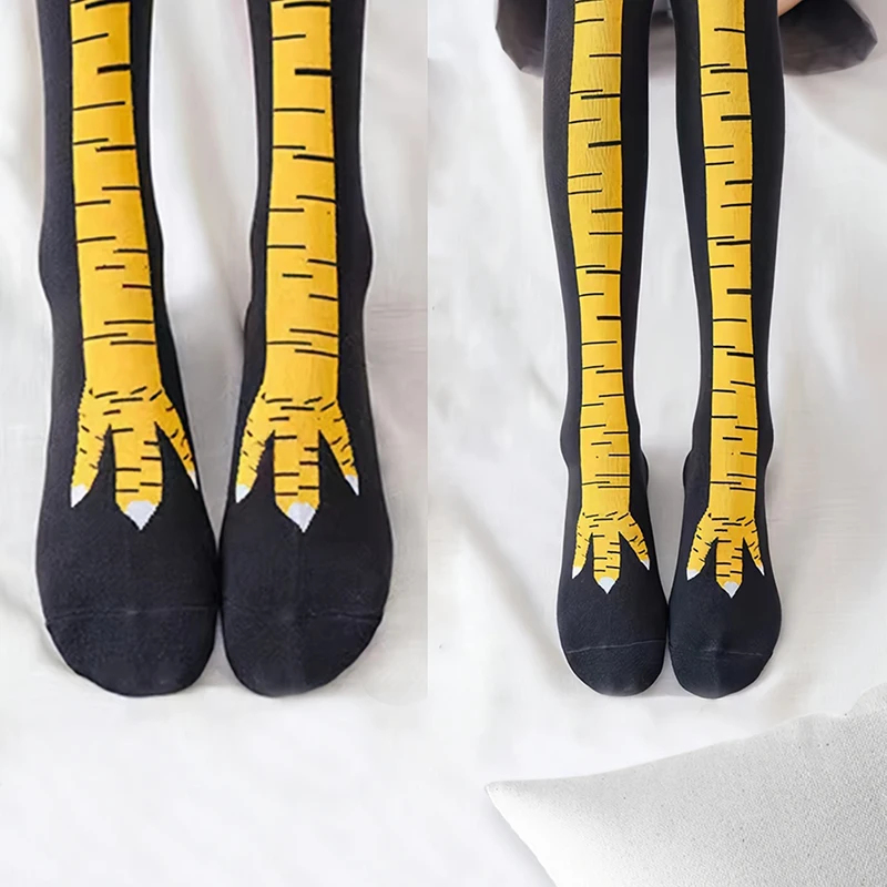 Funny Chicken Leg Socks - 1/5/15 Pasang Kaus Kaki Wanita Setinggi