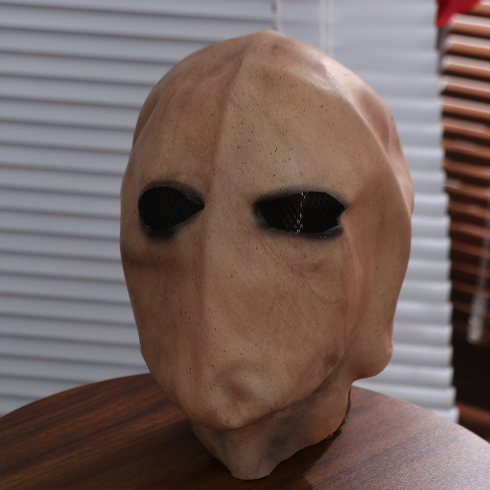 Latex Alien Mask Realistic - Topeng Slenderman Halloween Tanpa Wajah, Helm