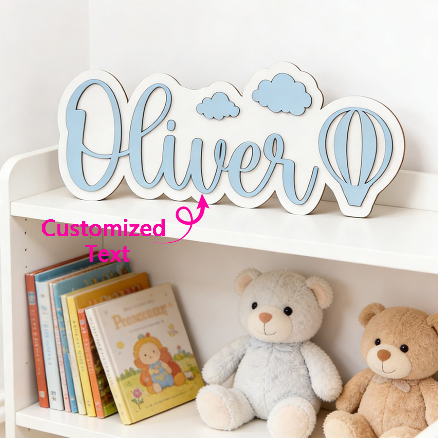 Party Supplies - Papan Nama Kamar Balon Udara Panas