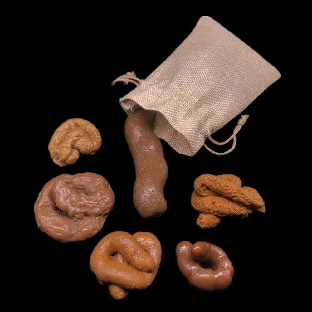 Fake Poop Gag Gift - 6Pcs Mainan Lelucon Gadget Squish Antistres