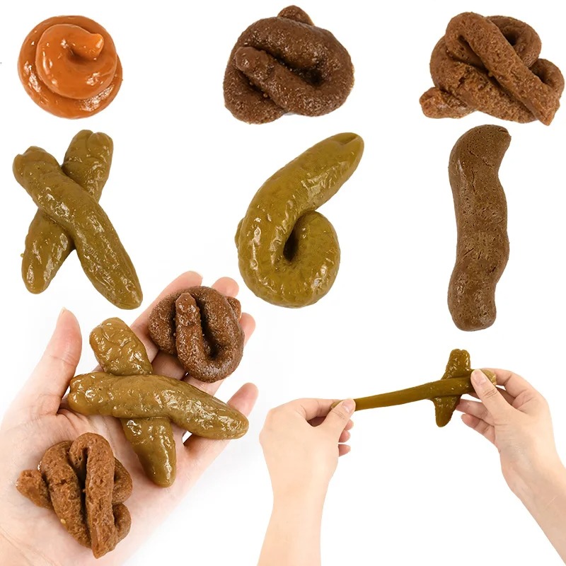 Fake Poop Gag Gift - Kotoran Palsu Plastik Aman dan Lembut