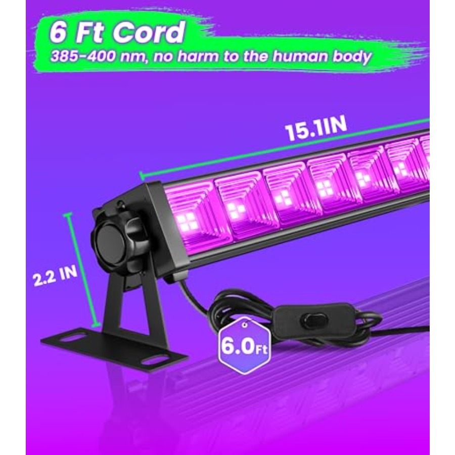 Paket 4W LED Black Light Bar,  - Party Supplies ulasan dan harga