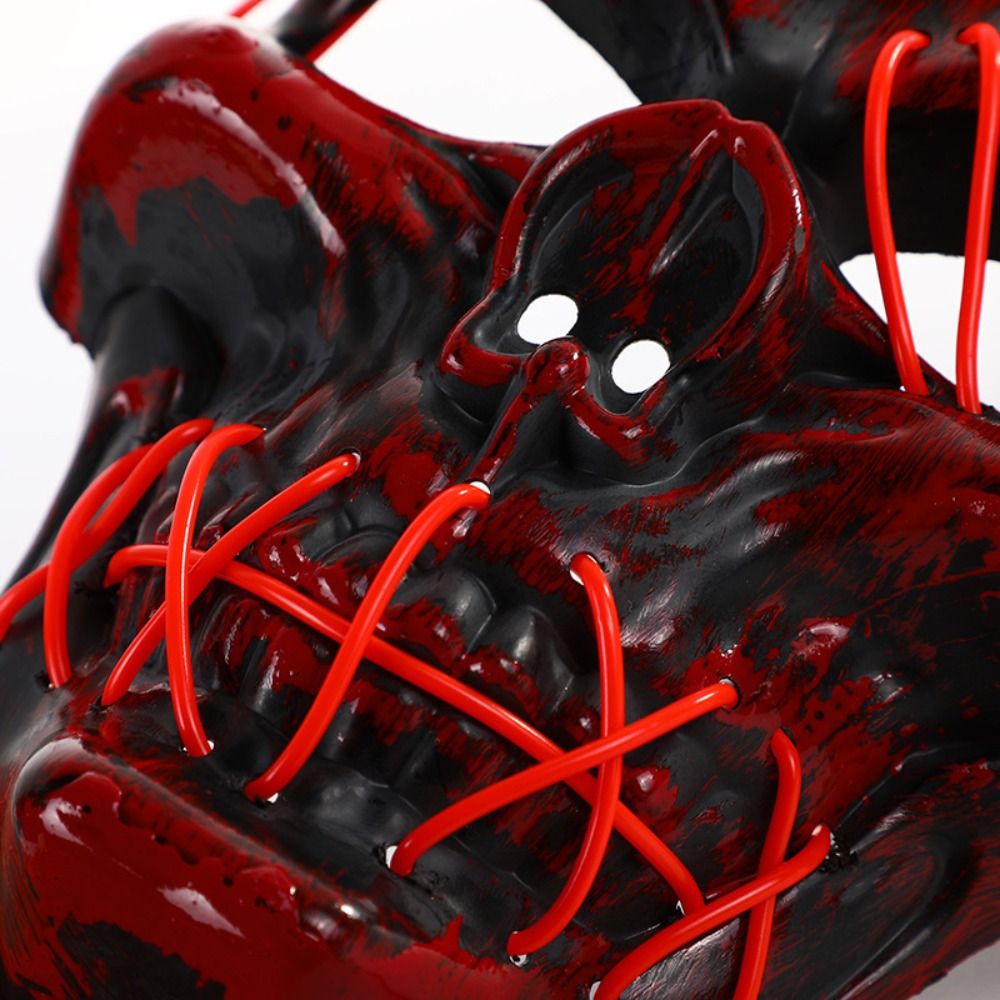 Topeng Tengkorak Halloween Got - Led Purge Mask Halloween ulasan dan harga