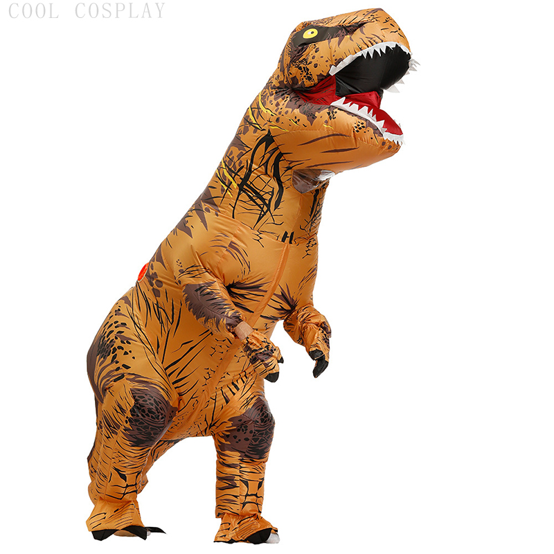 Kostum Tiup Dinosaurus T-Rex D - Inflatable Dinosaur Costume Adult ulasan dan harga