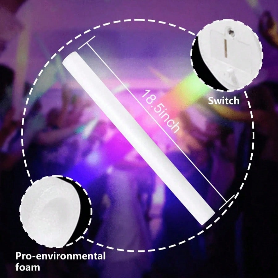CamelParty 100 Buah Tongkat Ca - Flashing Led Foam Sticks Party ulasan dan harga
