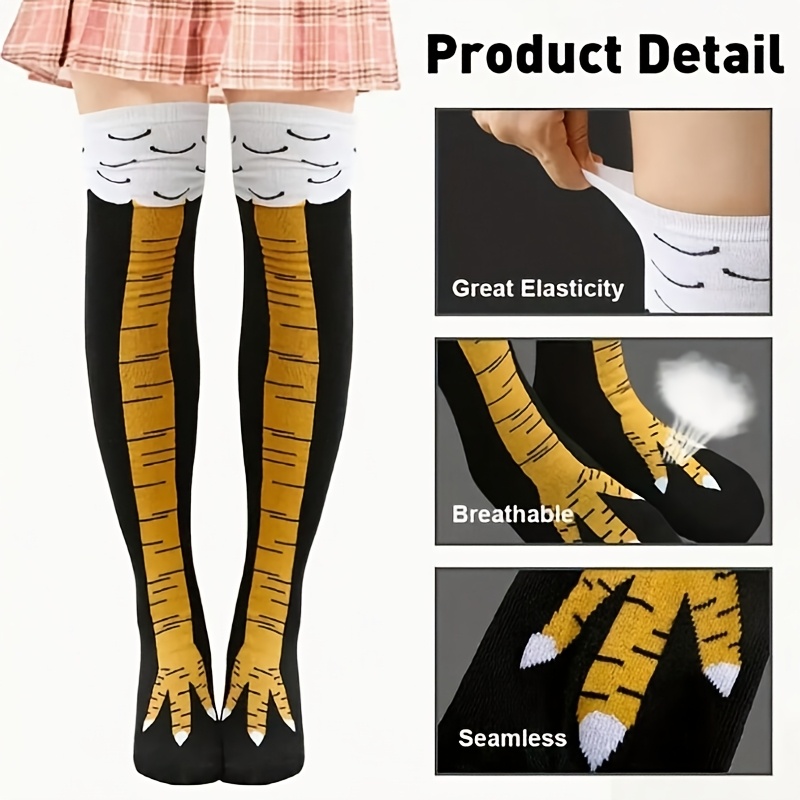 1 Pasang Kaus Kaki Bentuk Kaki - Funny Chicken Leg Socks ulasan dan harga