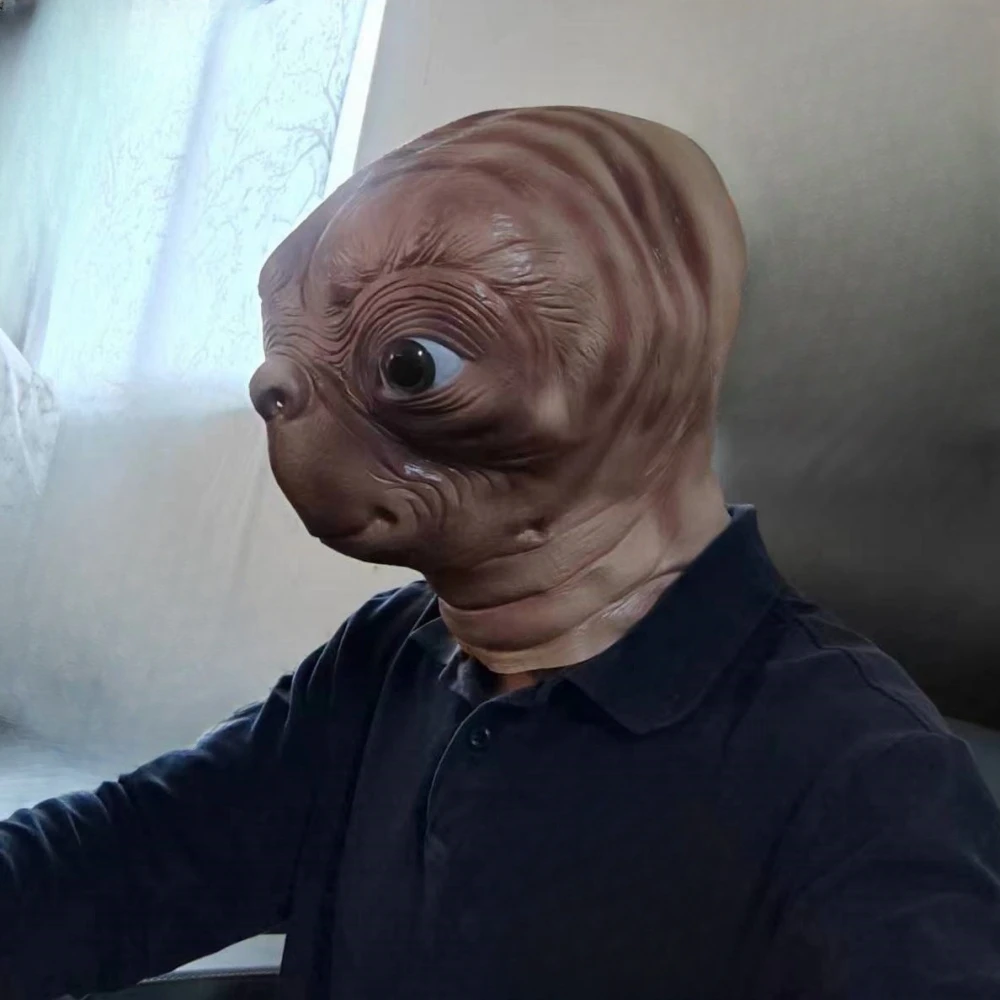 Topeng Lateks Alien ET Realist - Latex Alien Mask Realistic ulasan dan harga