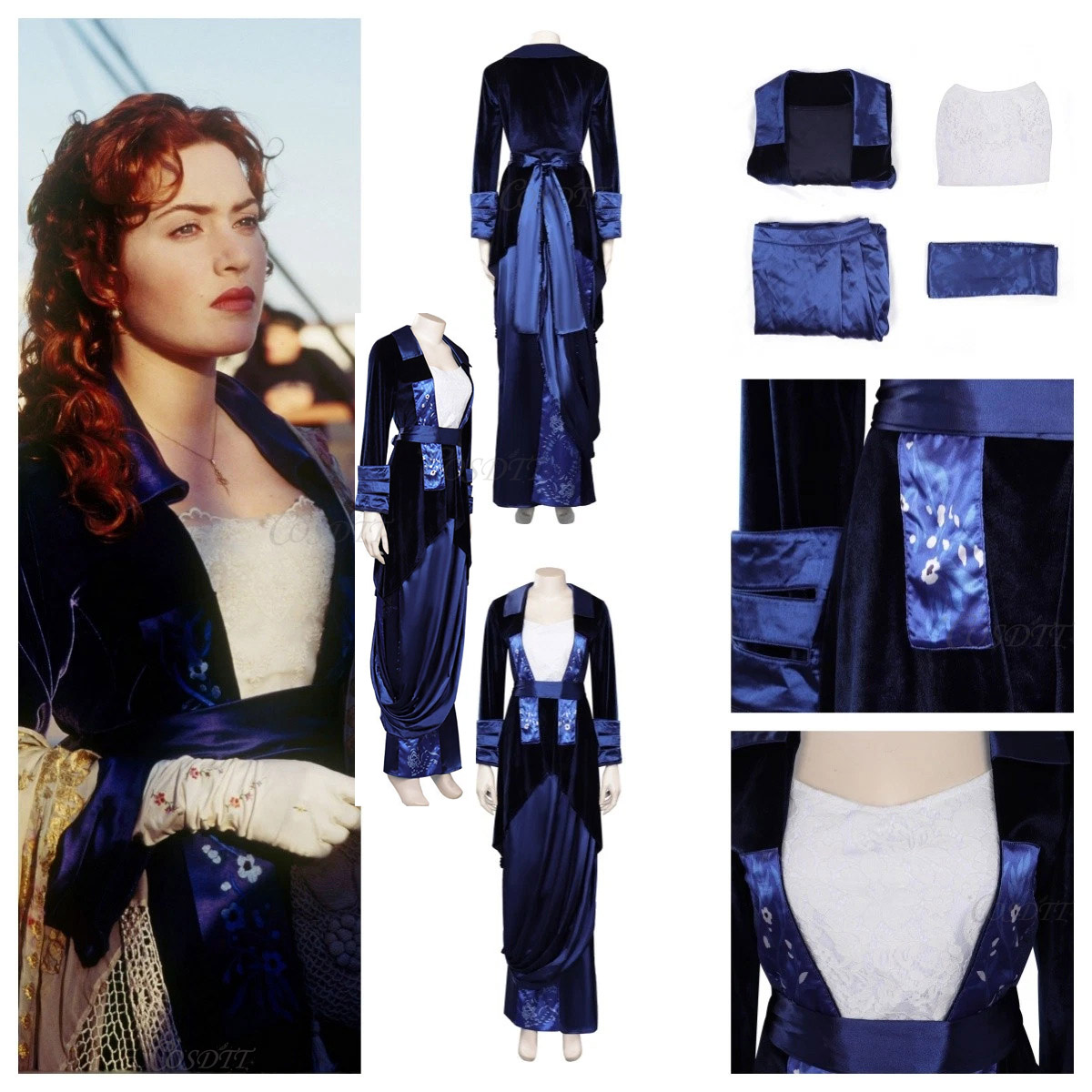 Kostum Cosplay Ruth DeWitt Buk - Medieval Renaissance Dress Women ulasan dan harga