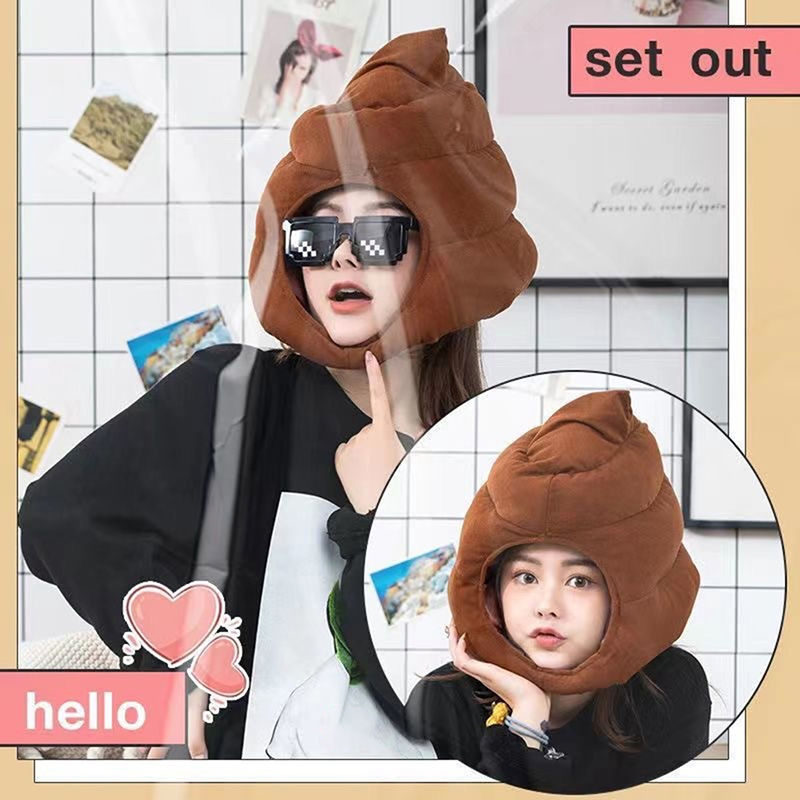 Topi lembut bentuk kotoran luc - Fake Poop Gag Gift ulasan dan harga