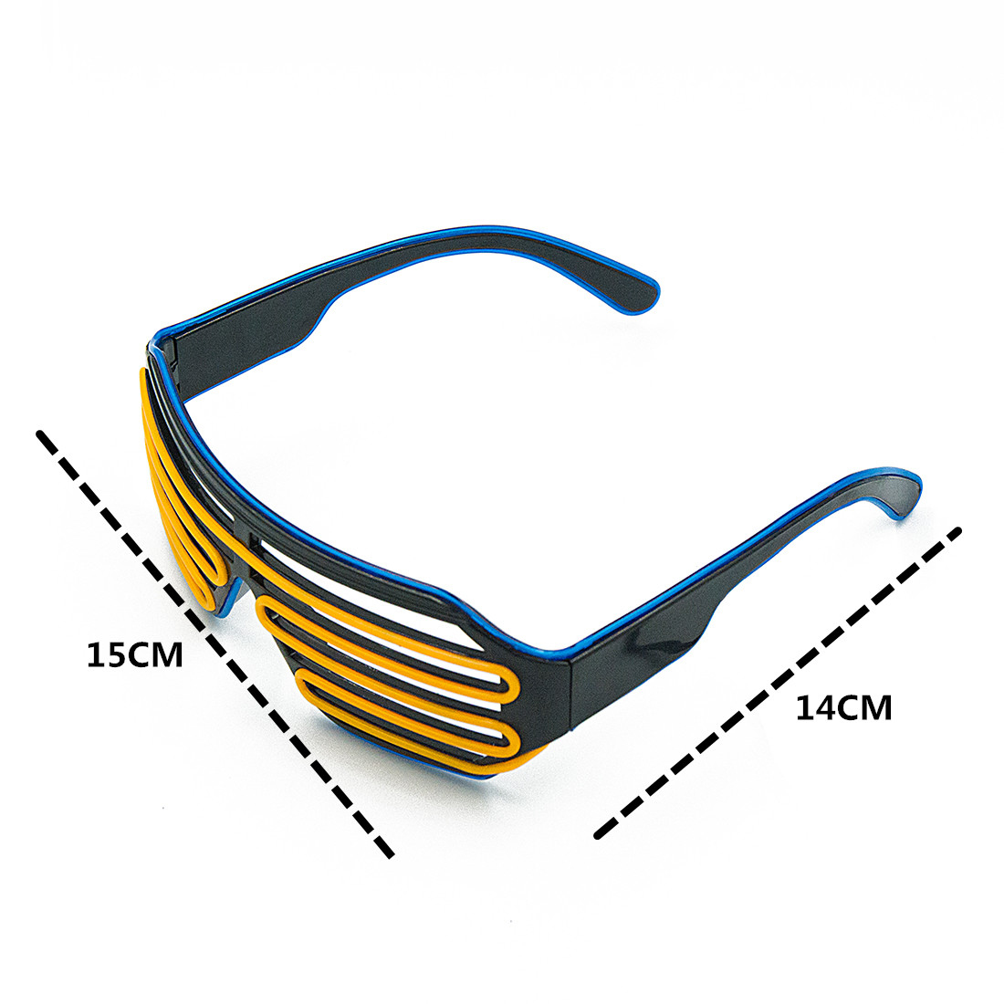 Kacamata bercahaya LED Gafas b - Glow In The Dark Party Glasses ulasan dan harga