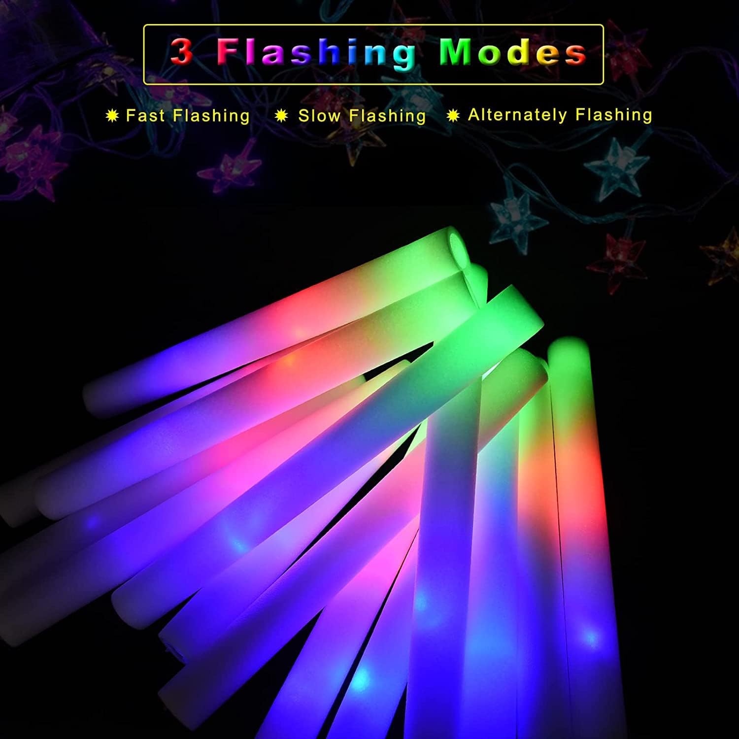 Tongkat menyala dalam gelap, p - Flashing Led Foam Sticks Party ulasan dan harga