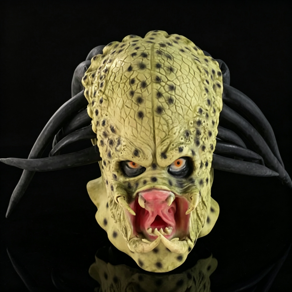 Topeng Kepala Predator Realist - Latex Alien Mask Realistic ulasan dan harga