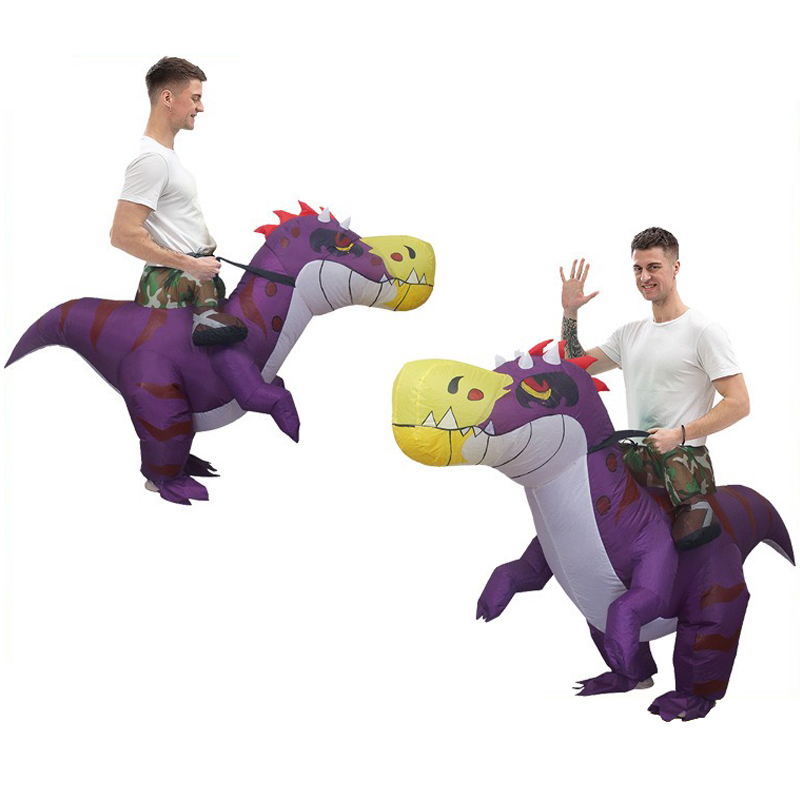 Kostum Dinosaurus Tiup Hallowe - Inflatable Dinosaur Costume Adult ulasan dan harga