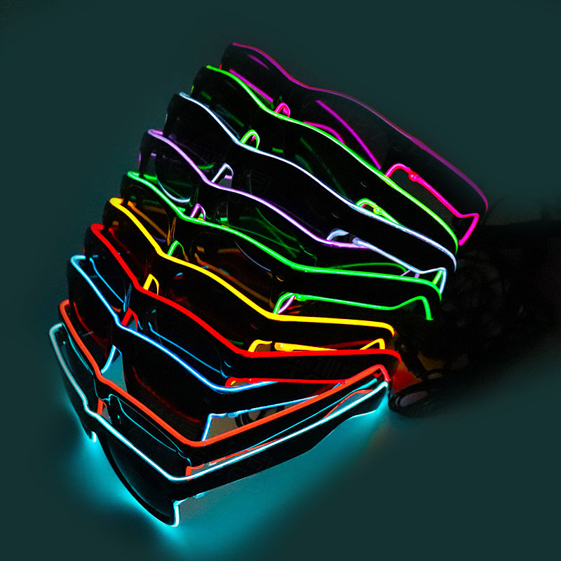 Baru lampu kacamata Led Rave p - Glow In The Dark Party Glasses ulasan dan harga