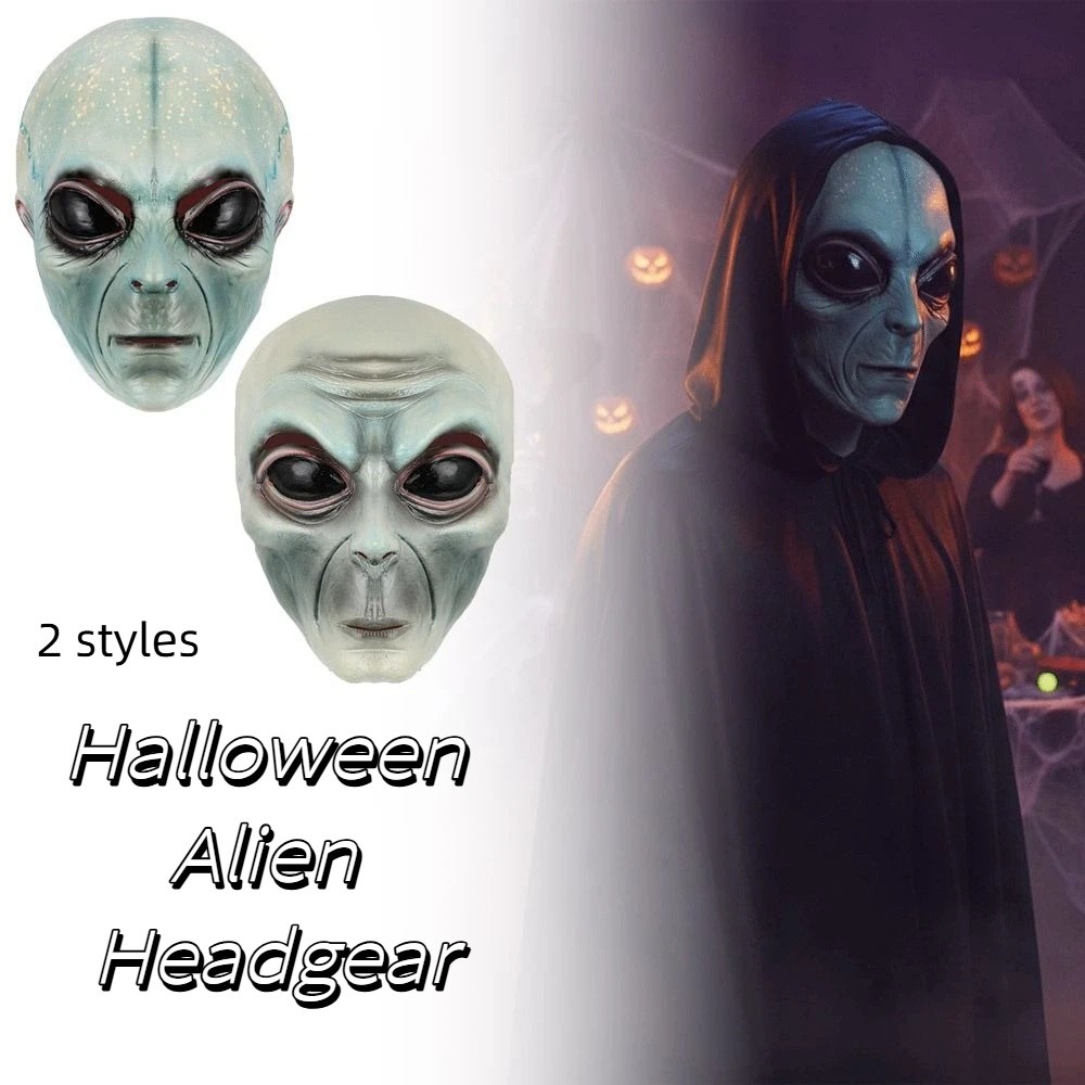 Topeng Alien Bahan Lateks, Top - Latex Alien Mask Realistic ulasan dan harga