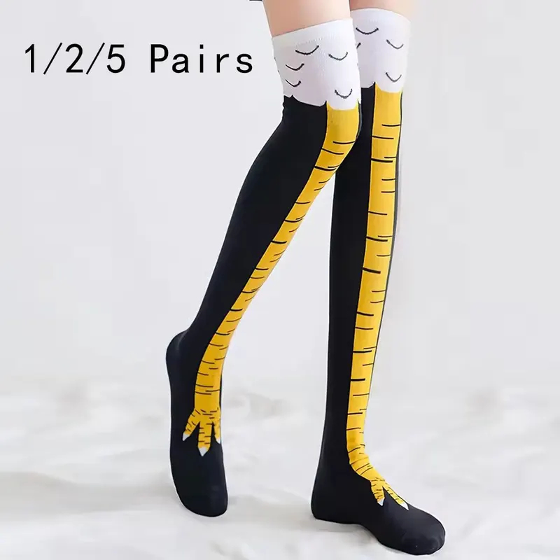 1/5/15 Pasang Kaus Kaki Wanita - Funny Chicken Leg Socks ulasan dan harga