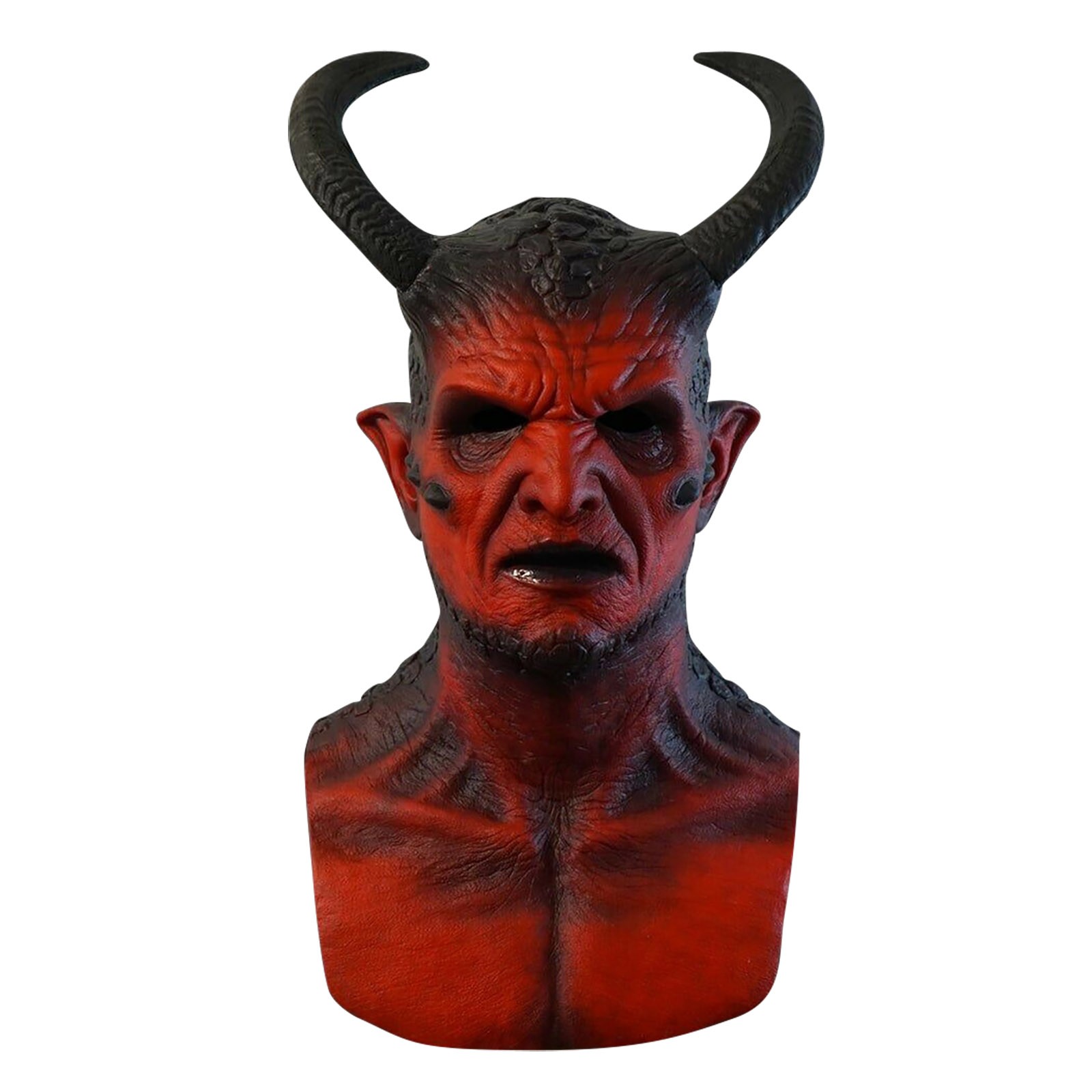 Topeng lateks Iblis kari, akse - Prank Toys ulasan dan harga