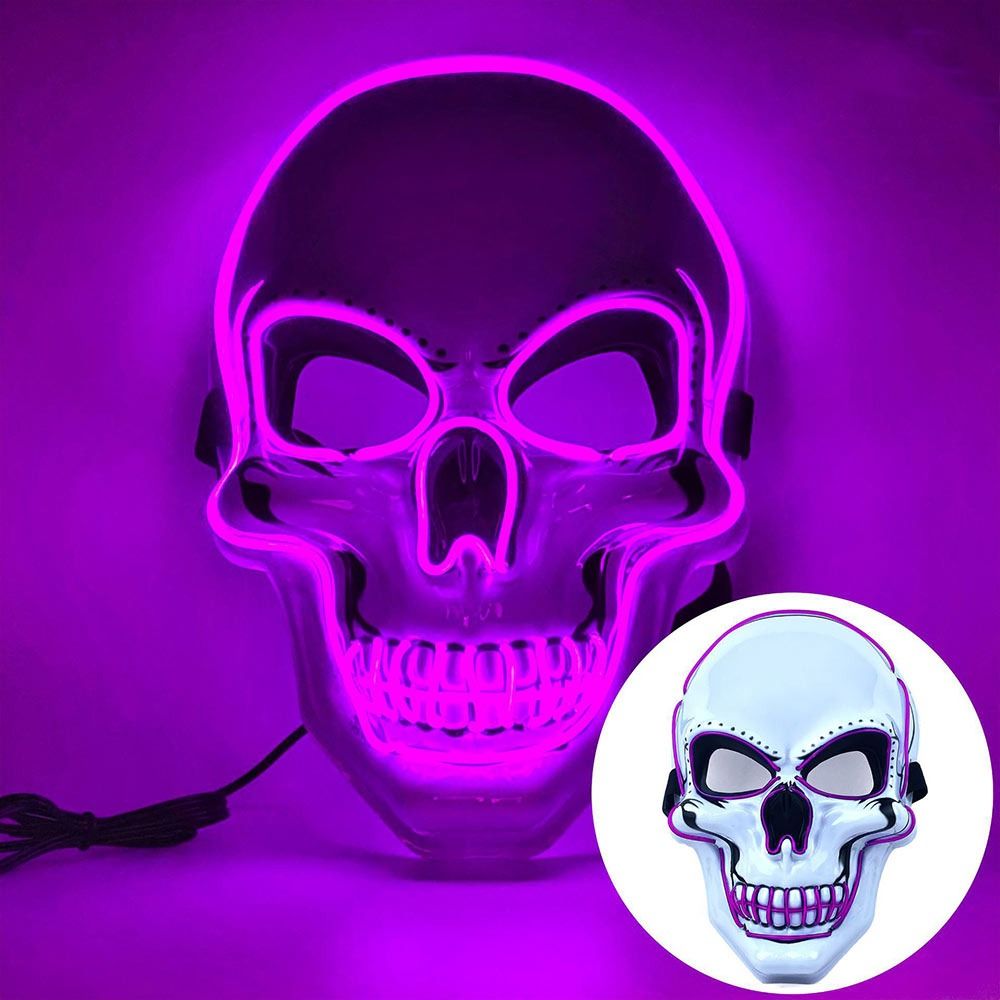 Topeng Tengkorak Halloween Hor - Led Purge Mask Halloween ulasan dan harga
