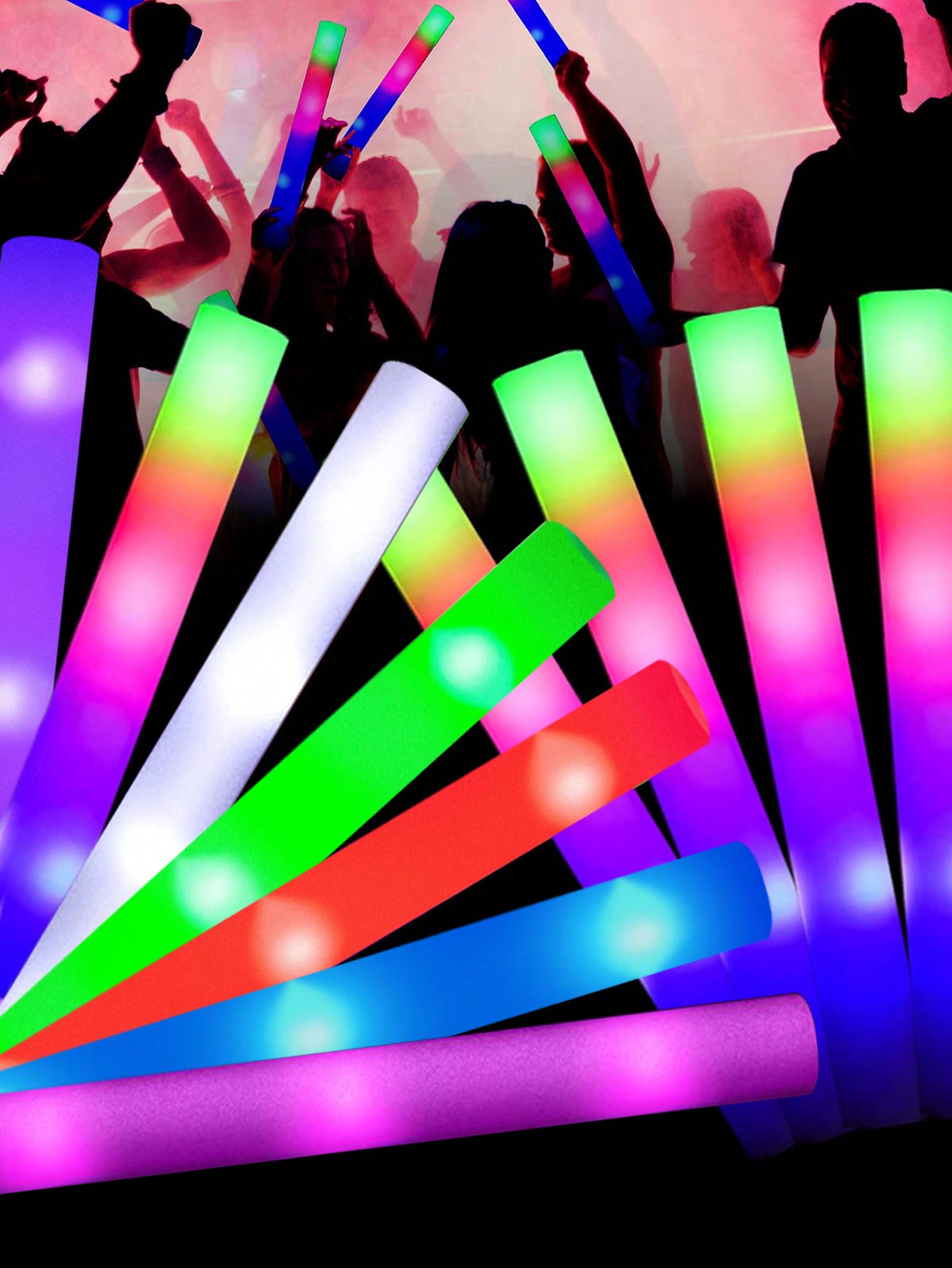 Tongkat cahaya busa LED, 20/30 - Flashing Led Foam Sticks Party ulasan dan harga