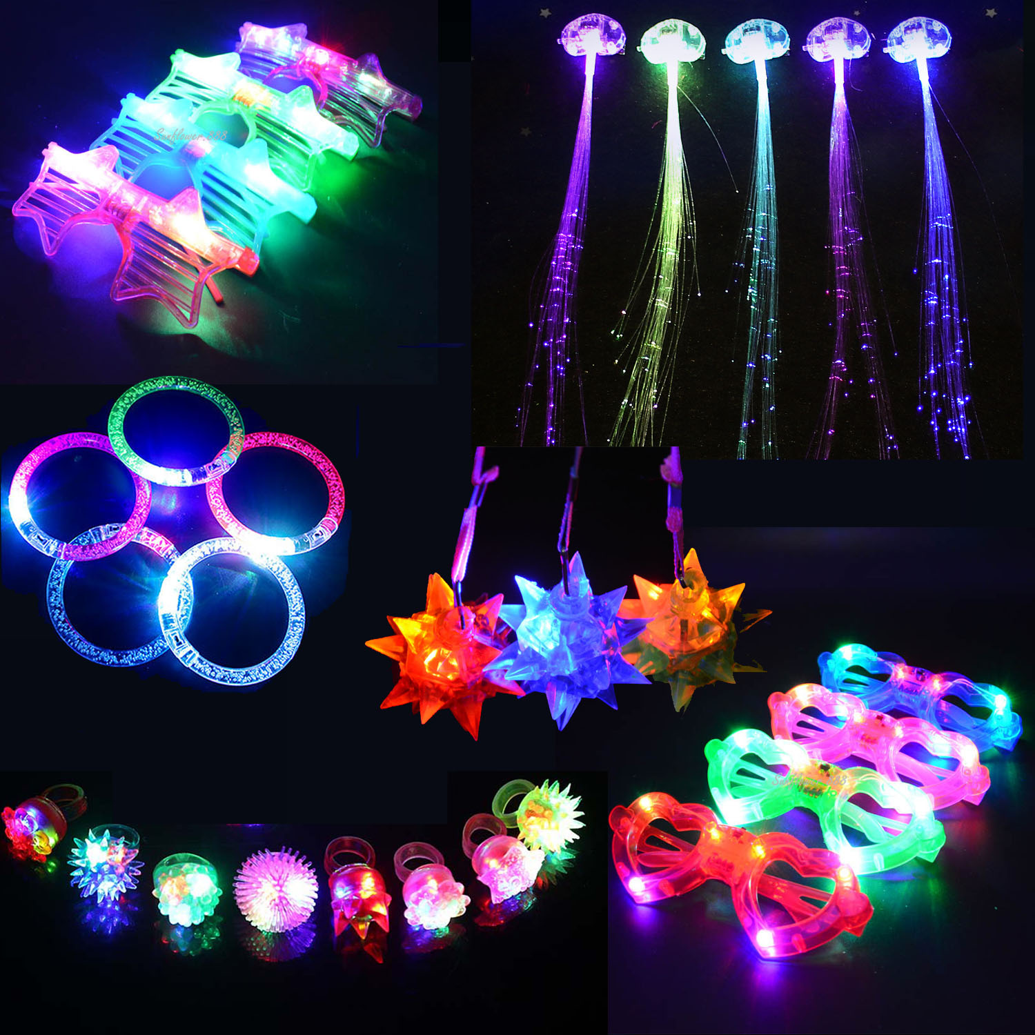 29 buah Set mainan kesukaan pe - Glow In The Dark Party Glasses ulasan dan harga