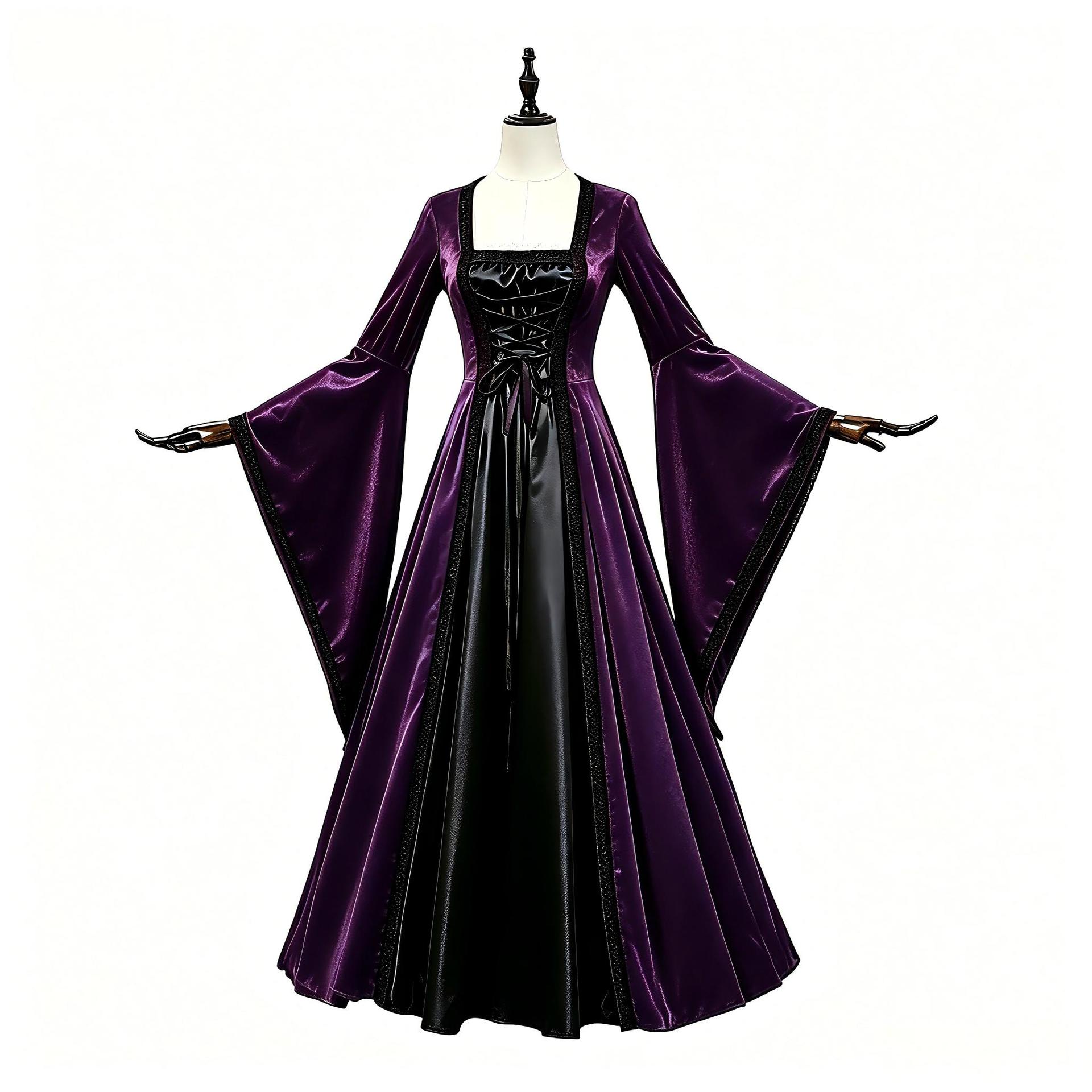 Kostum cosplay gaun korset vin - Medieval Renaissance Dress Women ulasan dan harga