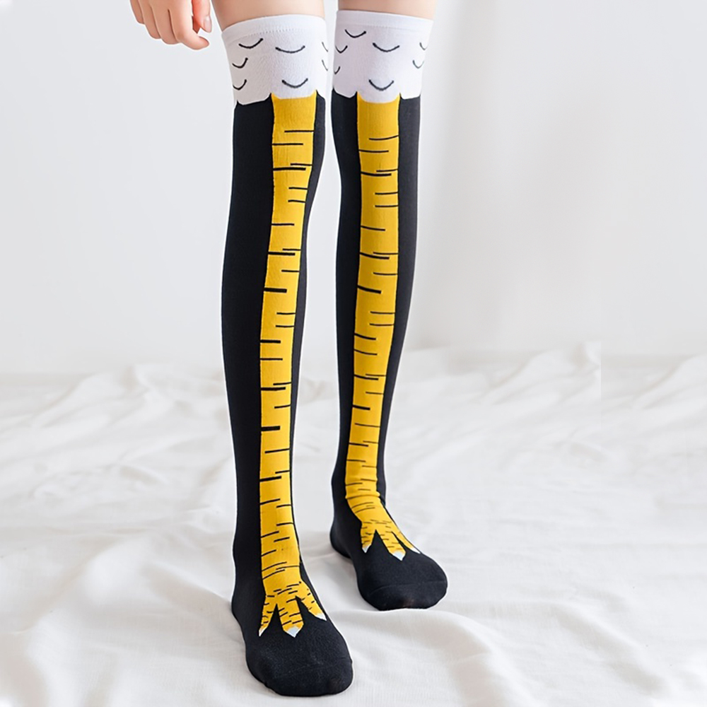 1 Pasang Kaus Kaki Setinggi Lu - Funny Chicken Leg Socks ulasan dan harga