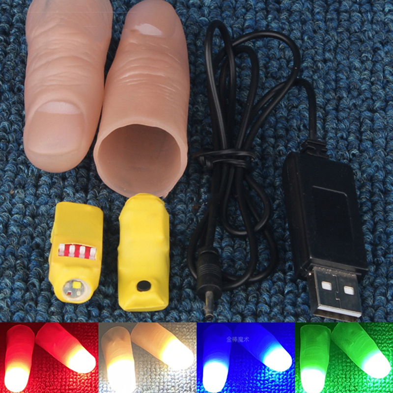 Set Pasangan Lampu Profesional - Thumb Tip Magic Trick Set ulasan dan harga