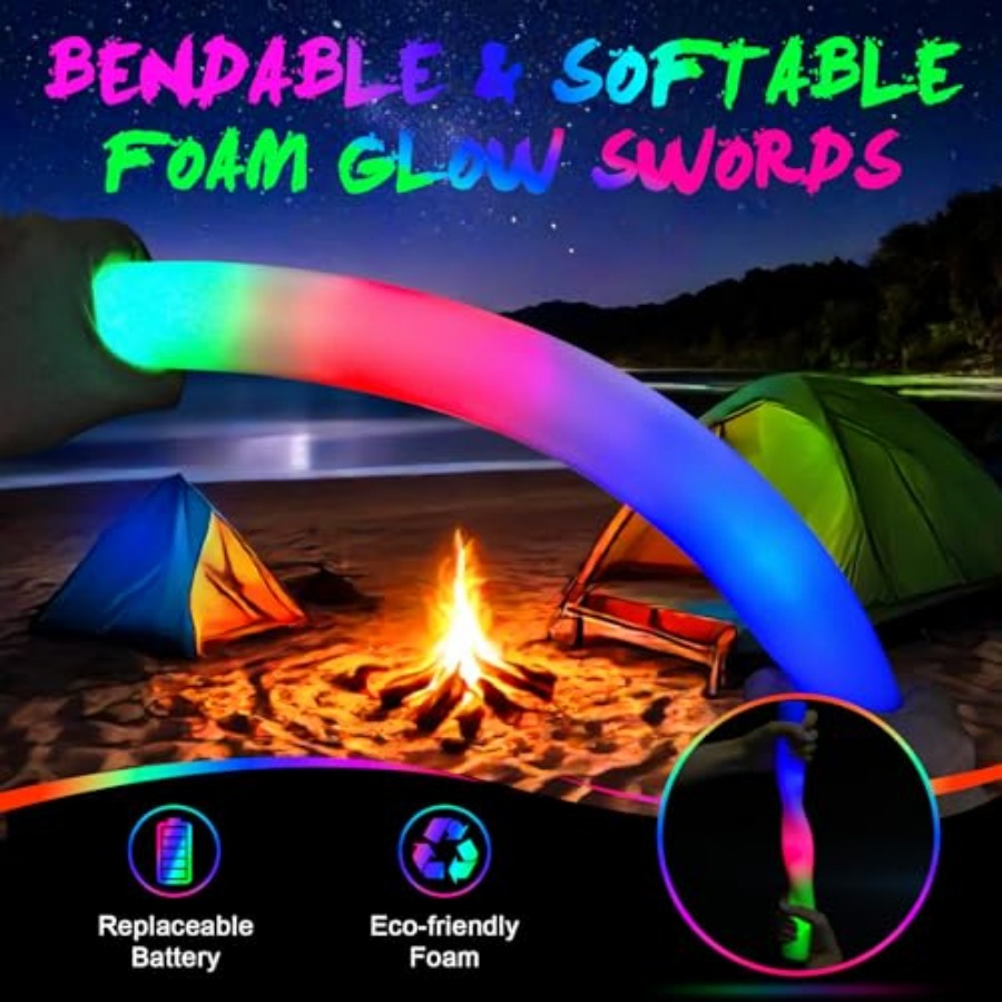 Paket Tongkat Busa Bercahaya,  - Flashing Led Foam Sticks Party ulasan dan harga