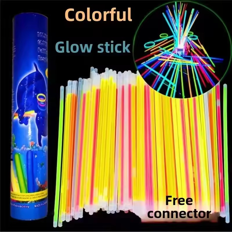 50/100 Buah Tongkat Fluoresens - Glow In The Dark Party Glasses ulasan dan harga