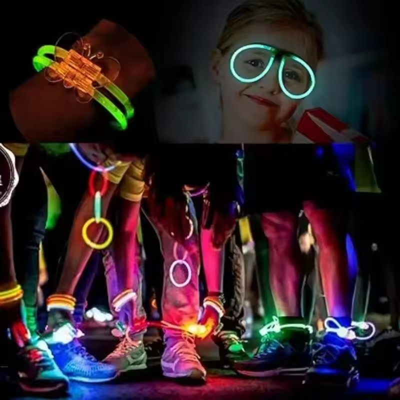 50/100 Buah Tongkat Fluoresens - Glow In The Dark Party Glasses ulasan dan harga