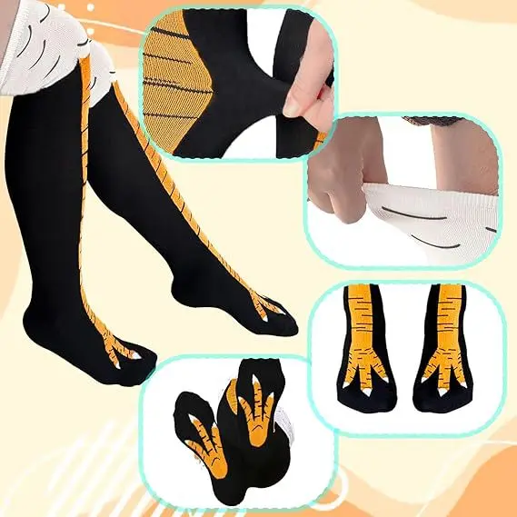 Kaus Kaki Wanita Trendi dengan - Funny Chicken Leg Socks ulasan dan harga