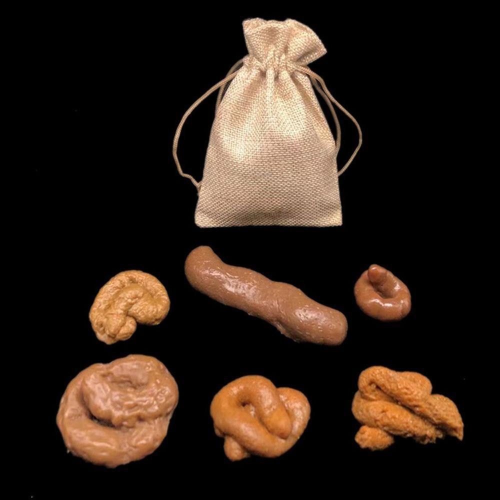6Pcs Mainan Lelucon Anti Stres - Fake Poop Gag Gift ulasan dan harga