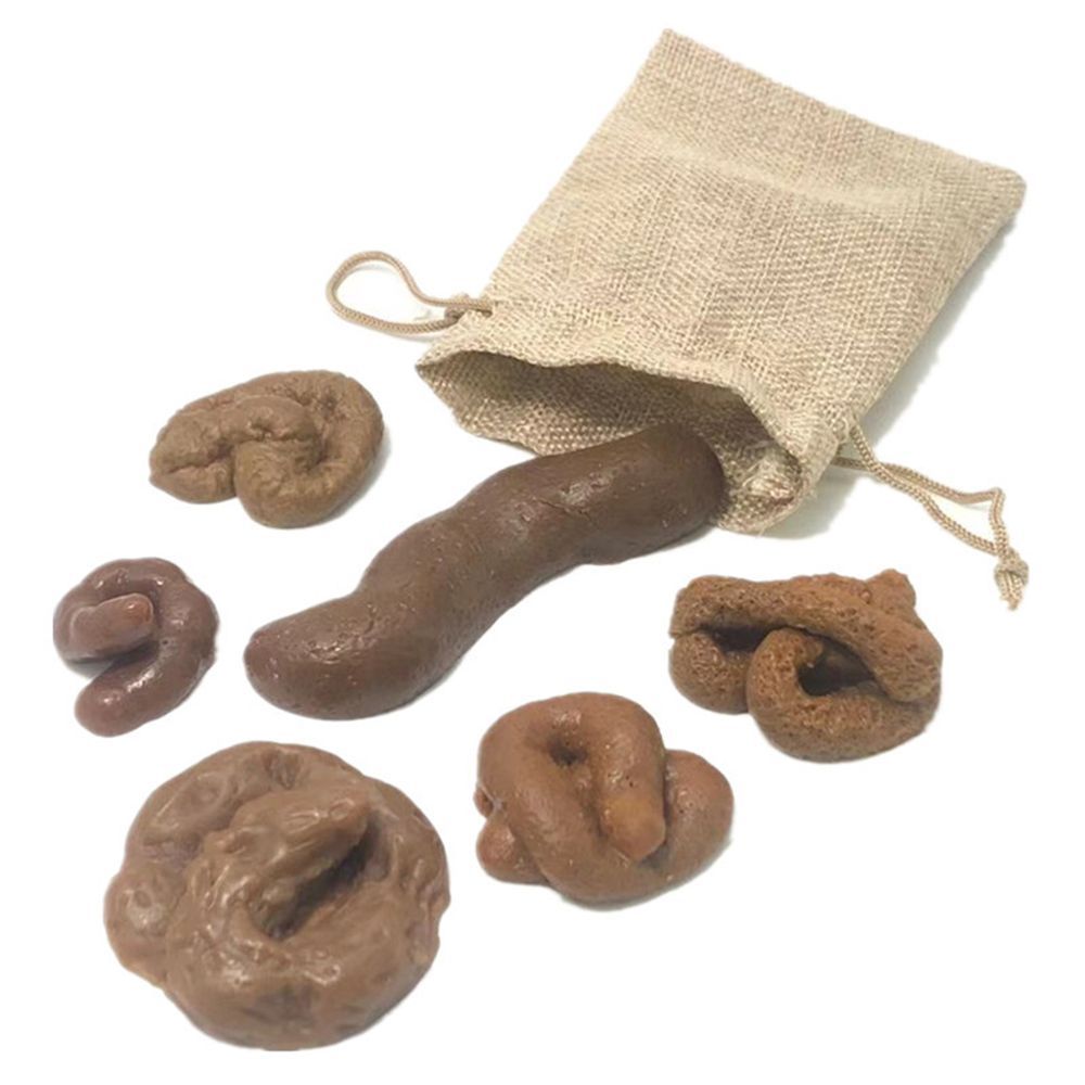 6Pcs Mainan Lelucon Anti Stres - Fake Poop Gag Gift ulasan dan harga