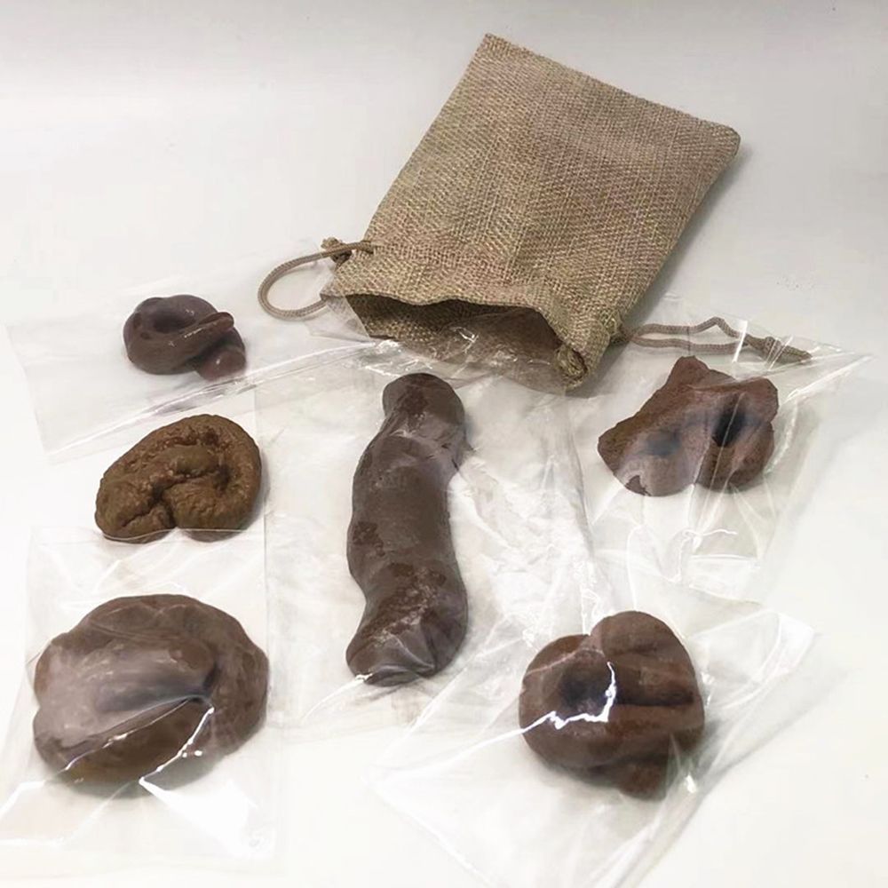 6Pcs Mainan Lelucon Anti Stres - Fake Poop Gag Gift ulasan dan harga