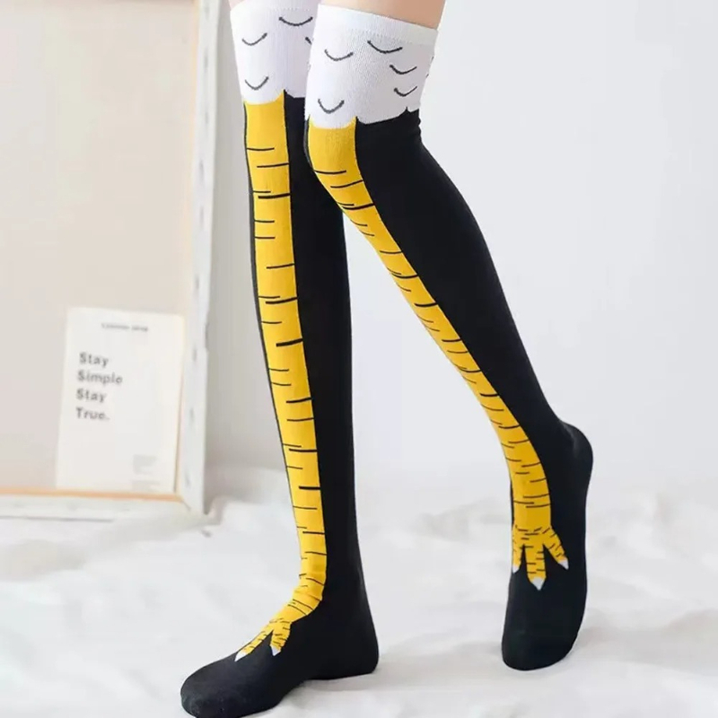 Kaos Kaki Panjang Motif Cakar  - Funny Chicken Leg Socks ulasan dan harga